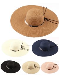 36 Bulk One Size Women's Wide Brim Sun Hat
