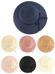 36 Bulk One Size Women's Sunday Hat With Ribbon