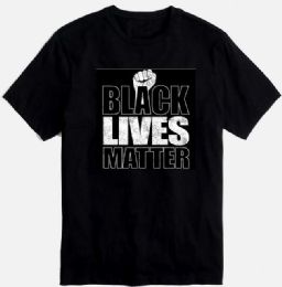 24 Bulk Wholesale Black Lives Matter Black Color Shirt