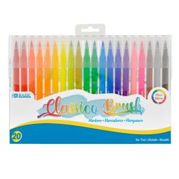 12 Bulk 20 Colors Classico Brush Markers