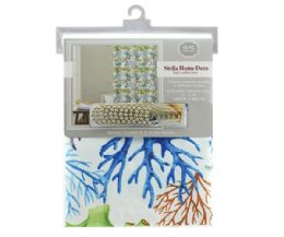 12 Bulk Shower Curtain With Rings Shells And Coral Reef 70x 70