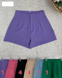 12 Bulk Women's Classy Shorts Back Zipper L/xl