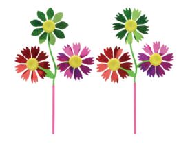 60 Bulk 21" Floral Windmill