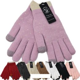 12 Bulk Women's Winter Gloves Fleece Gloves