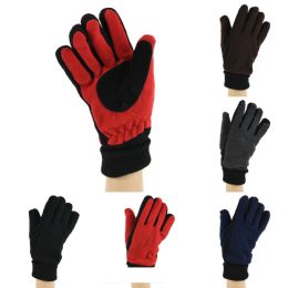 12 Bulk Women's Winter Gloves Fleece Gloves