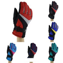 12 Bulk Women's Ski Gloves Adjustable Strap