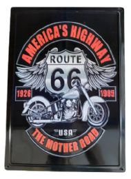 20 Bulk Route 66 Metal Tin Sign Wall Poster America's High Way