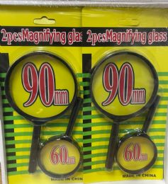 72 Bulk 2pk Magnifying Glass 90mm And 60mm