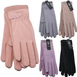 12 Bulk Winter Fleece Gloves In Mixed Colors