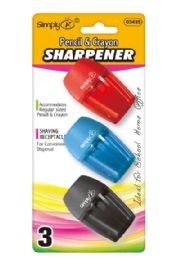 36 Bulk 3 Pack One Hole Sharpener