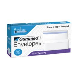 24 Bulk #6 3/4 Security Envelope Gummed 80 Count