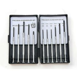 72 Bulk Precision Screwdriver Set 11 Pc , Assorted Sizes With Compact Carry Case