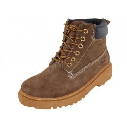 12 Bulk Men's "himalayans" Insulated Leather Upper Injection Work Boots
