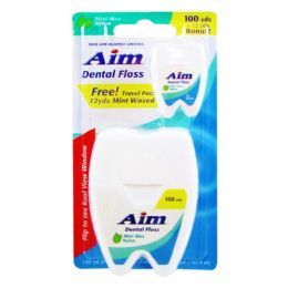 48 Bulk Aim Dental Floss 2 Pack