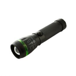 12 Bulk Led Adjustable Zoom Flashlight Counter Top Display