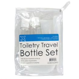 24 Bulk Toiletry Travel Bottle Set