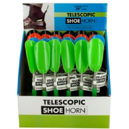 24 Bulk Telescopic Shoe Horn Countertop Display