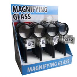 24 Bulk Extendable 5x Magnifier With Telescoping Handle Countertop Display