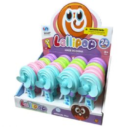 24 Bulk Candy Hand Action Fan