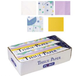 60 Bulk 20 Sheet Printed & Solid Gift Wrapping Tissue Assortment In Pdq Display