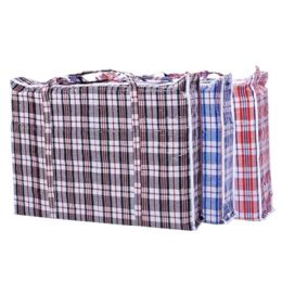 48 Bulk 19x18.5x7.5'' Check Shopping Bag Asst