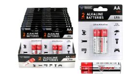 24 Bulk 2 Pack AA Alkaline Batteries