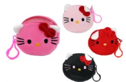 24 Bulk Plush Coin Purse (Kitty)