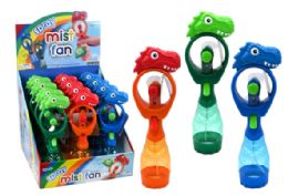12 Bulk Dinosaur Misting Spray Fan
