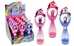 12 Bulk Unicorn Water Misting Spray Fan