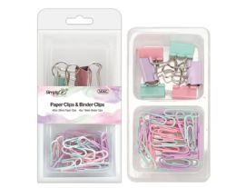 288 Bulk Macaroon Paper Clips Binder Clips Assorted Colors