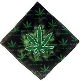 96 Bulk Marijuana Leaf Bandana