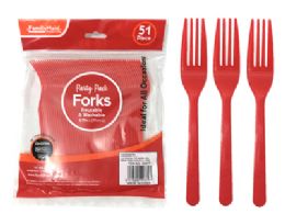72 Bulk 51 Piece Plastic Forks