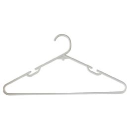 12 Bulk 30 Pack White Plastic Clothes Hangers