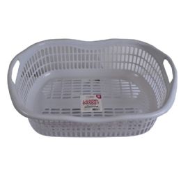 12 Bulk 25l Plastic Laundry Basket Rect