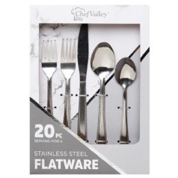 12 Bulk 20 Pcs Cutlery Set (silver)