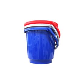 12 Bulk 9qt/9000ml Plastic Bucket Asst Colors