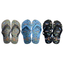 72 Bulk BOYS FLIP FLOPS 3 ASSORTED