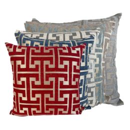 12 Bulk Chenille Hold Throw Pillow 18"x18"
