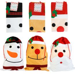 18 Bulk Jumbo Christmas Felt Bag 32x23in 3ast Folded/ht/jhook