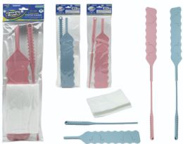 96 Bulk Cleaning Brush With Long Handle And 10 Pieces Paper