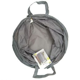 8 Bulk 15" X 25" Round PoP-Up Hamper In Gray      
