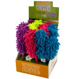 16 Bulk Microfiber Telescopic Duster Countertop Display