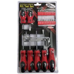 4 Bulk 30pc Screwdriver & Ratchet Bit Tool Set