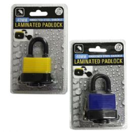 12 Bulk 40mm Waterproof Laminated Lock With Keys