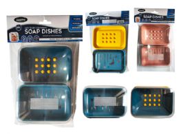 96 Bulk 2 Piece Soap Dish With Dish Beads