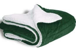 10 Bulk Micro Mink Sherpa Royal Color Blanket