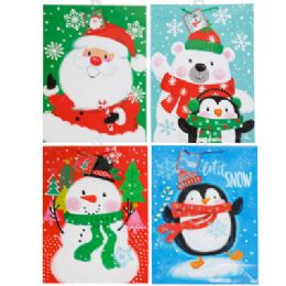 48 Bulk Gift Bag Xl Christmas 4 Assorted 13 X 18 X 5 Playful Characters