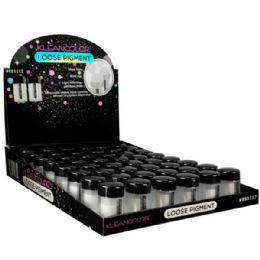 96 Bulk Klean Color Loose Pigment Eyeshadow In Assorted Colors In Display