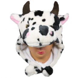 12 Bulk Plush Cow Hats