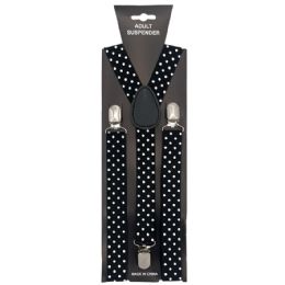 12 Bulk Black Dots Suspender